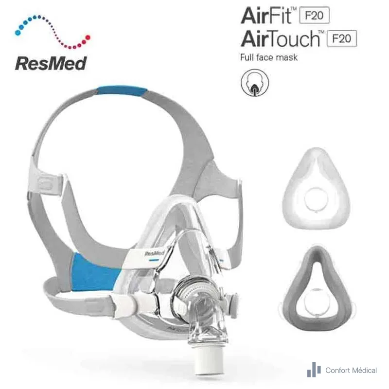 Pack CPAP ResMed AirSense 10 AutoSet + masque facial AirFit F20