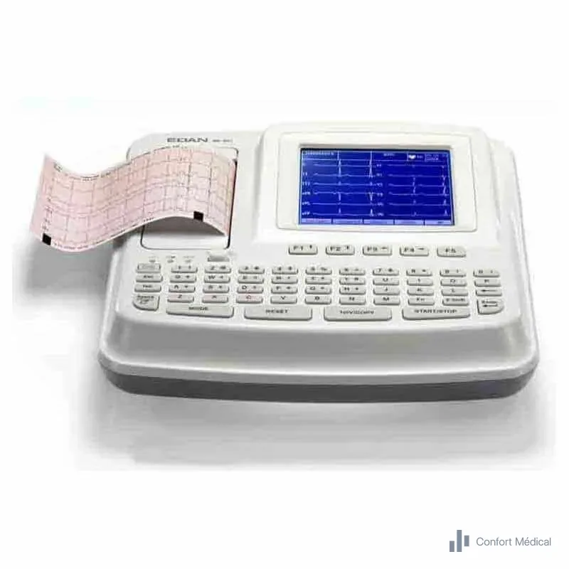 Électrocardiographe ECG 6 pistes avec imprimante