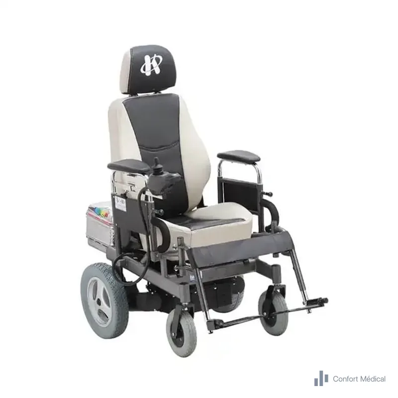 Fauteuil roulant électrique confort avec appui-tête