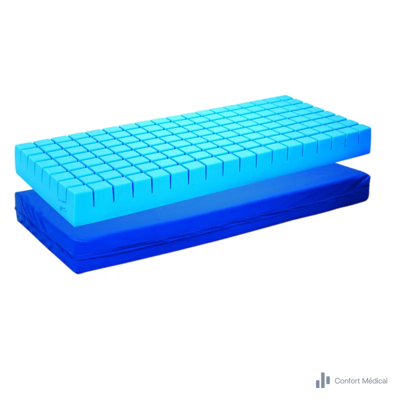 Matelas anti-escarres gaufrier